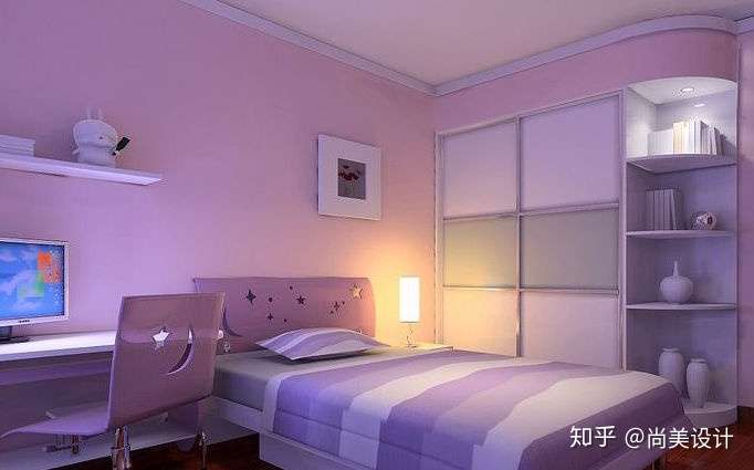 女生卧室的墙面除了白色,刷什么颜色比较好呢?