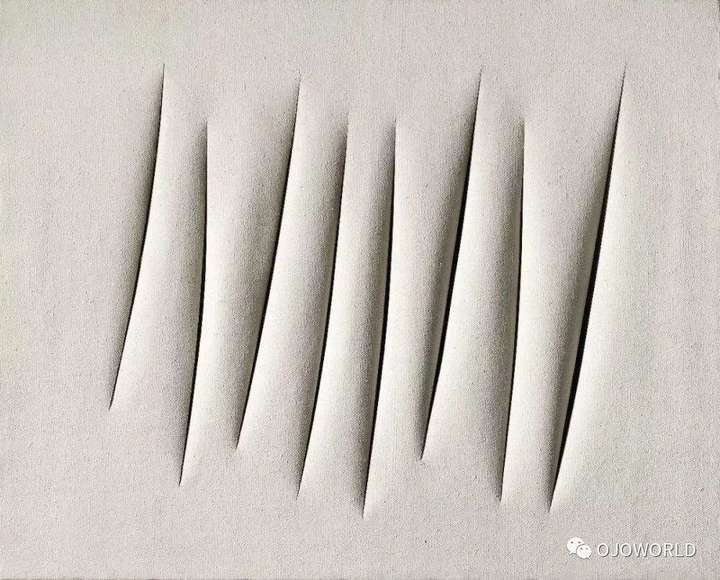 丰塔纳luciofontana切割洞画看乾坤空间主义的创始人