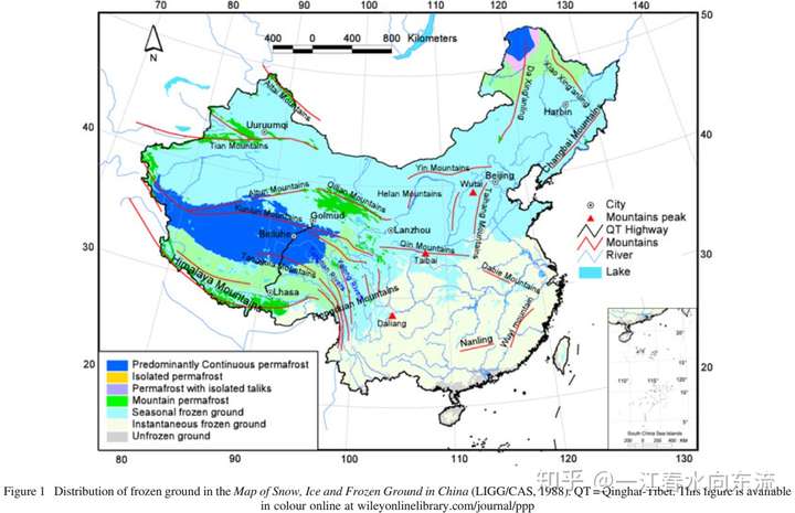中国冻土分布图[2]