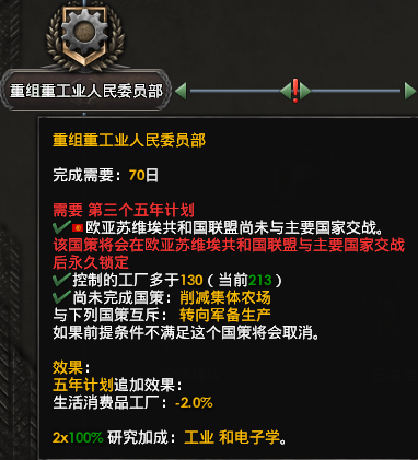 钢铁雄心4杂谈系列运营测试苏联在卫国战争前有没有必要点第三个五年