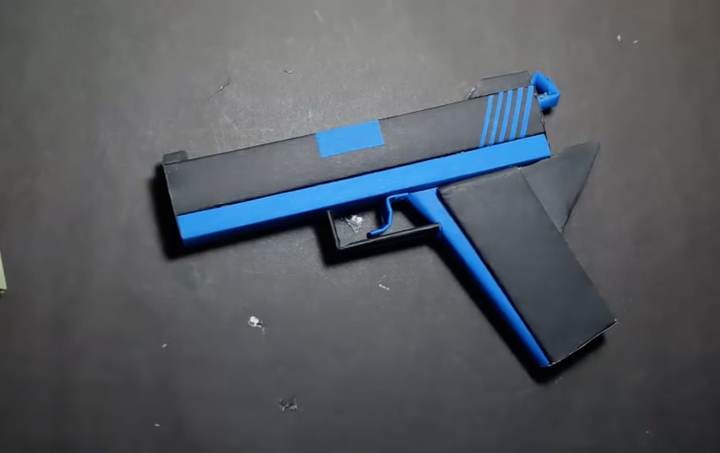 如何做一把精致的折纸手枪?