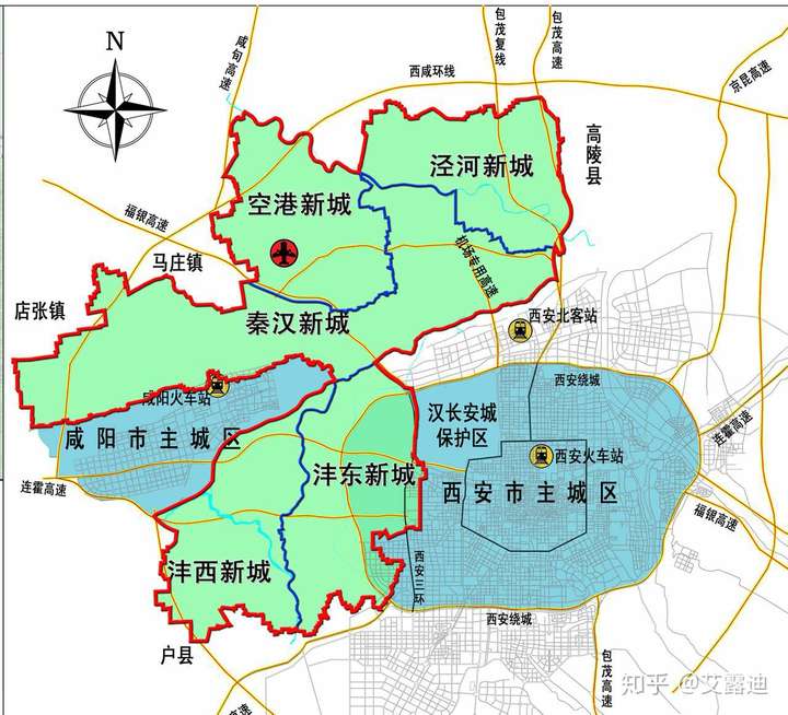 你认为陕西省西安市渭南市和咸阳市行政区划存在什么样的问题