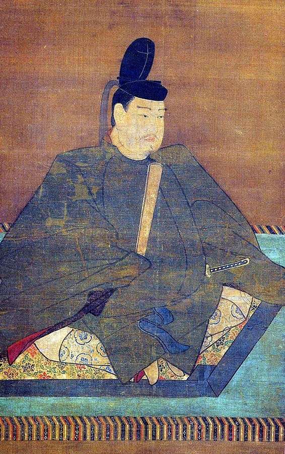 先来看看几张天皇的肖像画,注意他们的脚掌 村上天皇像 后花园天皇像