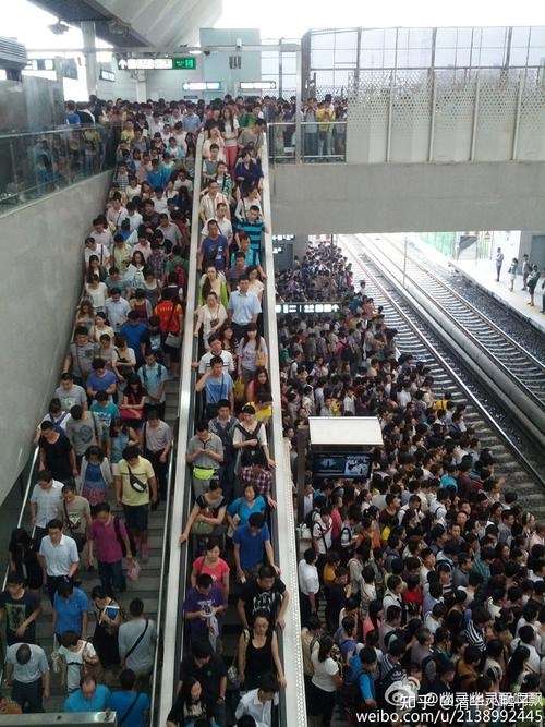 北京地铁西二旗站早高峰盛况,图源网络