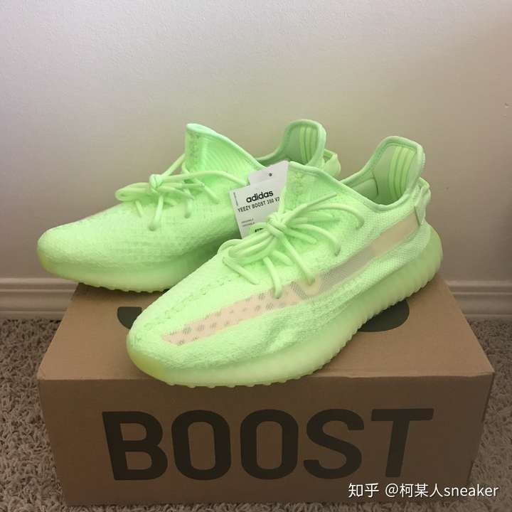 yeezy350v2荧光绿篇莆田鞋