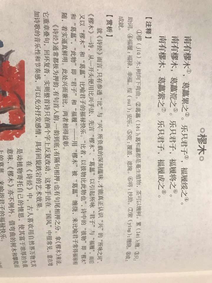 关于诗经樛木的一个问题,《诗·周南·樛木》:"乐只君子,福履绥之.