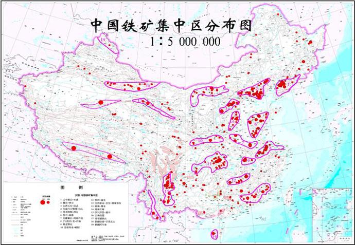 木立 其他  上图为中国铜矿分布图,可见春秋时期的文明国家,除了楚