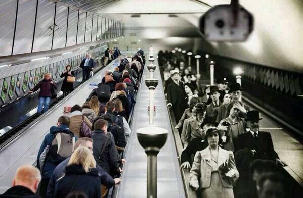 The London underground Now and then