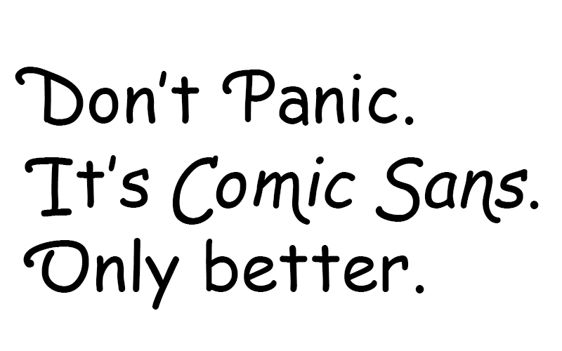 【字体欣赏】comic sans 进化!