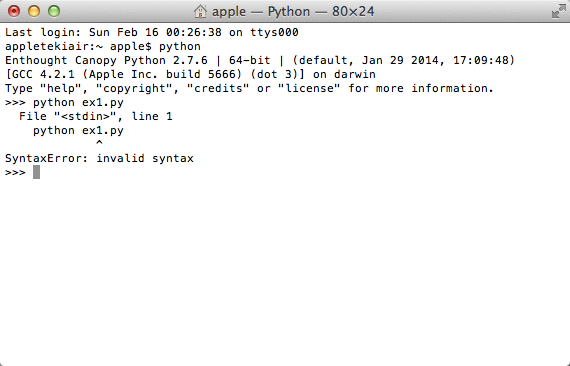 无法使用Mac的终端打开python文件? - Python