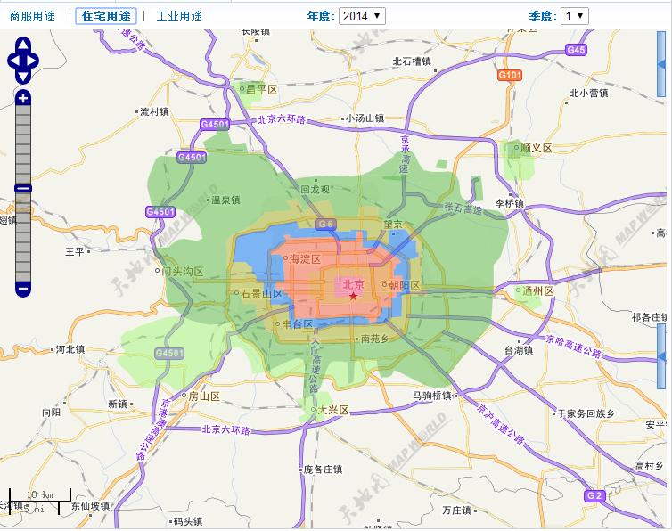 北京的二到六环分别相当于上海和广州的什么地