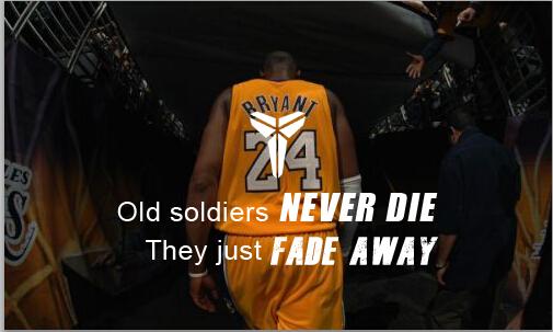 old soldiers never die, they just fade away.  显示全部