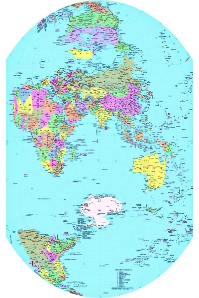 竖版世界地图