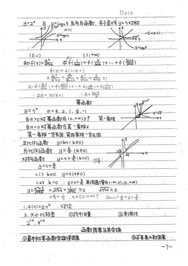 见过学霸的数学笔记吗?高中数学笔记(一)分三次发布