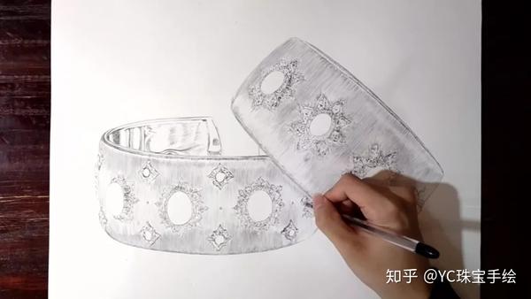 buccellati黄金拉丝手镯