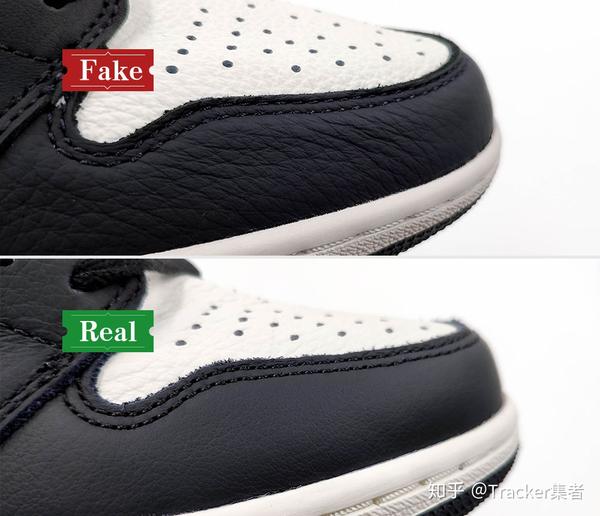 对比正品左右脚的鞋舌皮质logo细节部分也是不同.
