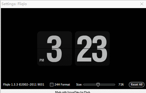 一款时尚个性的时钟屏保winmac