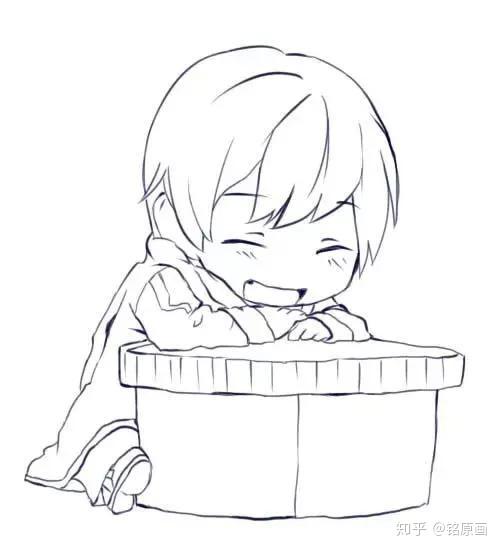 超适合新手临摹的动漫线稿!