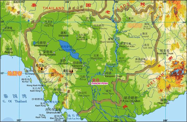 中南半岛有哪7个国家?看地图一目了然