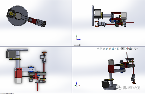 机器人scararobotic旋转关节机械臂3d图纸solidworks设计