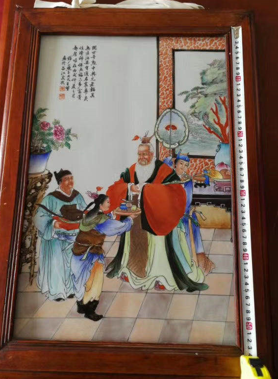 珠山八友瓷板画