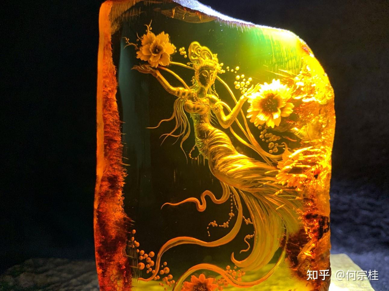 阴雕丨把雕刻带进直播间墨西哥蓝珀见证故事的诞生