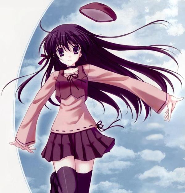 二次元卡通美图:小清新女生系列,你笑起来最为动人了!