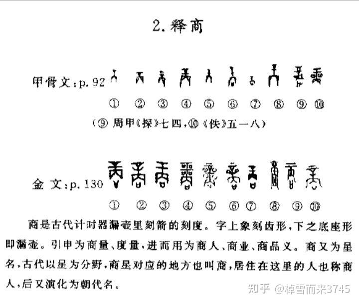 甲骨文商字因何形表何义