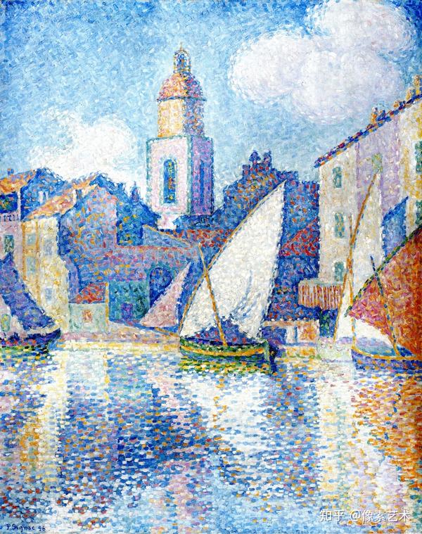 圣特罗佩的尖塔(paul signac)1896年