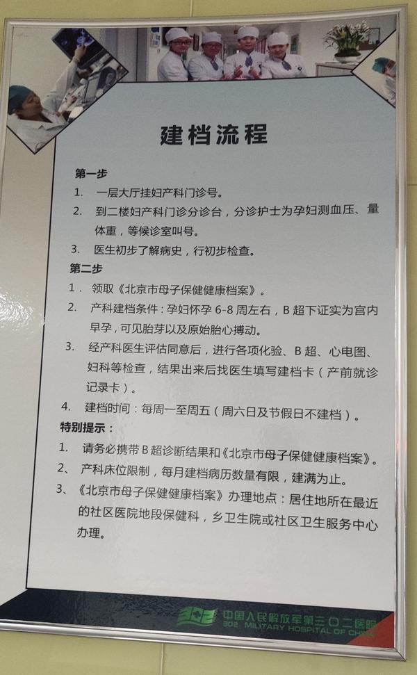 北京怀孕建档解放军302医院建档流程及医院就诊条件