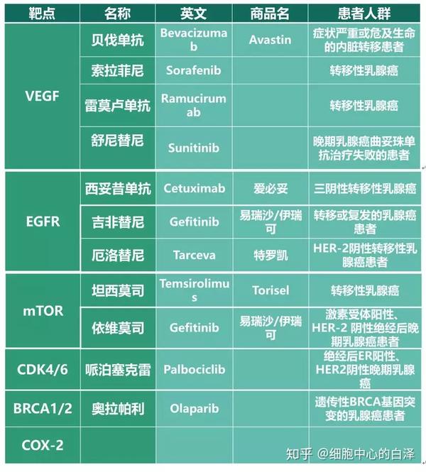 乳腺癌!四千年的治疗史(二):靶向治疗