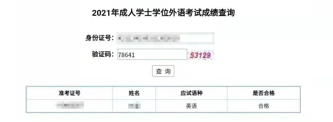 学位英语成绩查询及合格分数线公布时间