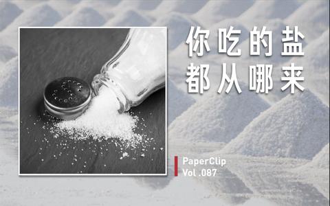 【回形针paperclip】你吃的盐都从哪来?