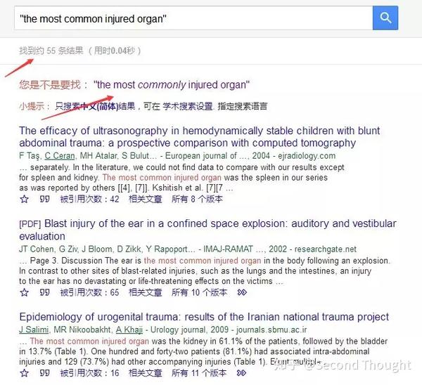 很容易就表达成:the most common injured organ,似乎没什么问题