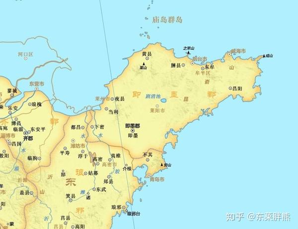 胶东半岛历史地图(二):秦汉