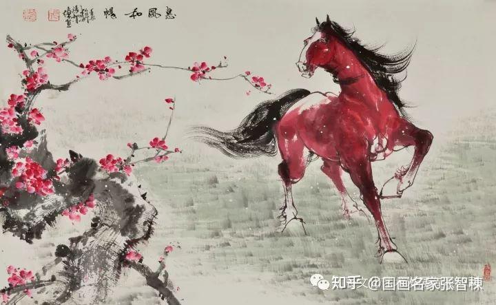 百骏图系列沪上画马名家张智栋笔下的翩然骏马2