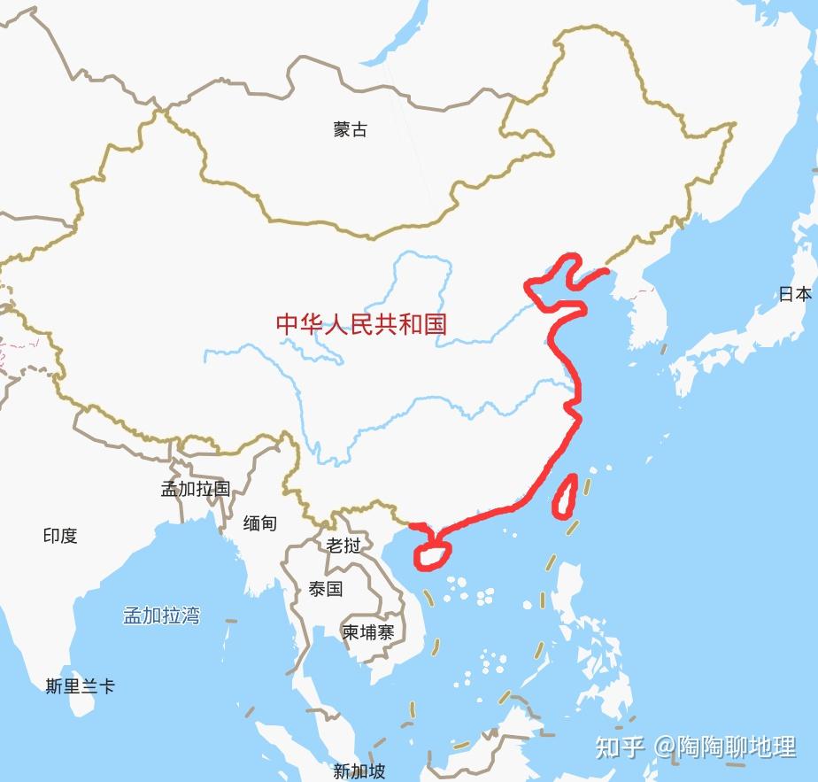 全国沿海省份海岸线长度排名广东4000多公里福建和山东随其后