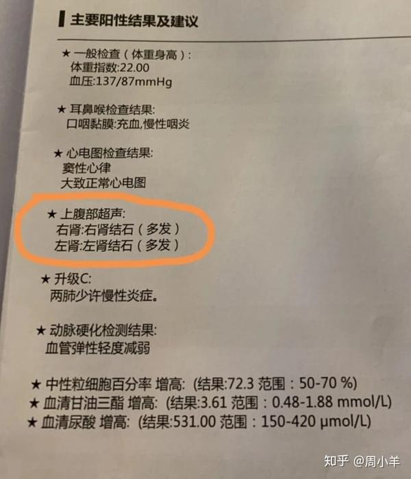 被保险人是一位中年男性,体检报告总检提示