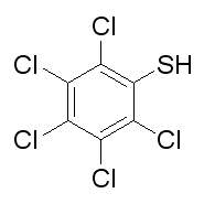 五氯苯硫酚分子结构图