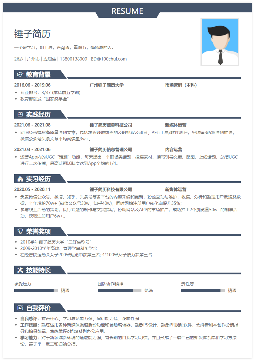 写简历时,可以把过往工作经历写成实习经历吗?