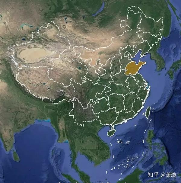山东在中国的地理位置