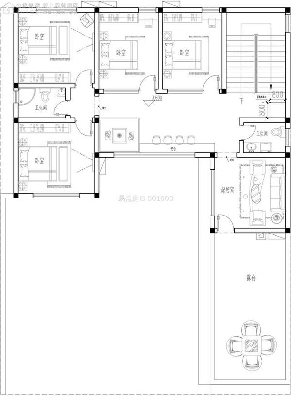 易盖房河南漯河60万新中式别墅,6室2厅带厢房 土灶的l