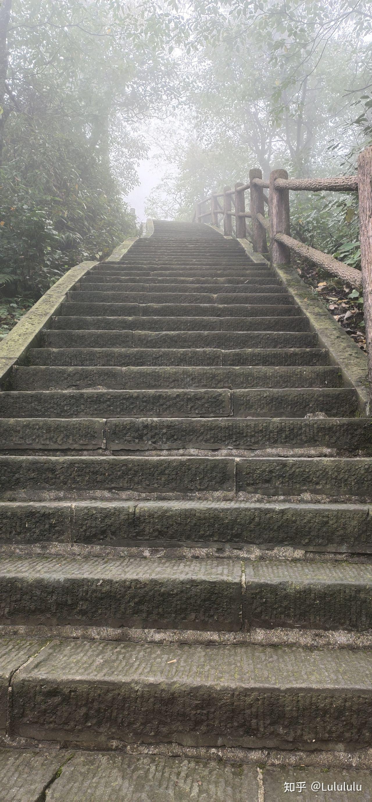 峨眉山徒步爬山攻略五显岗到雷洞坪