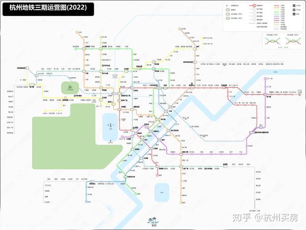 杭州到2022年总共有十多条地铁轻轨线路运行