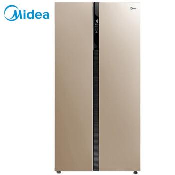 美的(midea)535升 对开门双门冰箱家用智能双变频风冷