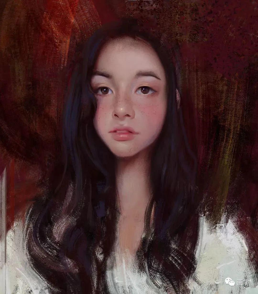 这位画的小姐姐真美唯美少女插画