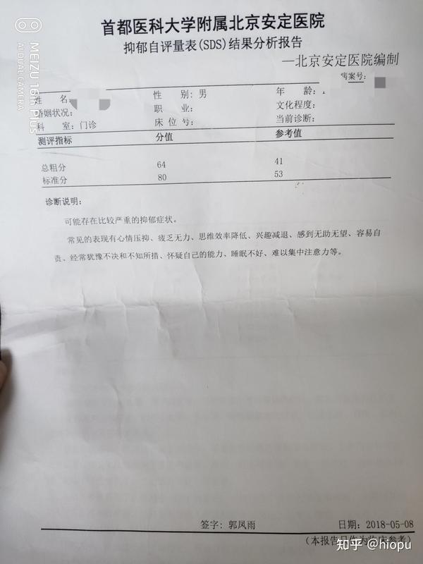 在18年3月出现了厌学及家庭问题导致的重度抑郁,每天在床上不吃不喝