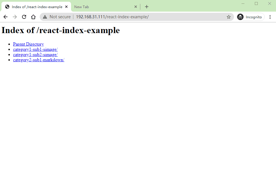reactindex - 让文件夹index页面变得更有实用性 (替换传统web服务器