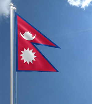 1,世界上唯一的非四边形国旗——尼泊尔国旗