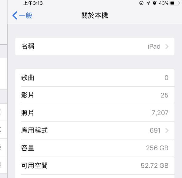 ipad 128g 你能用多少?